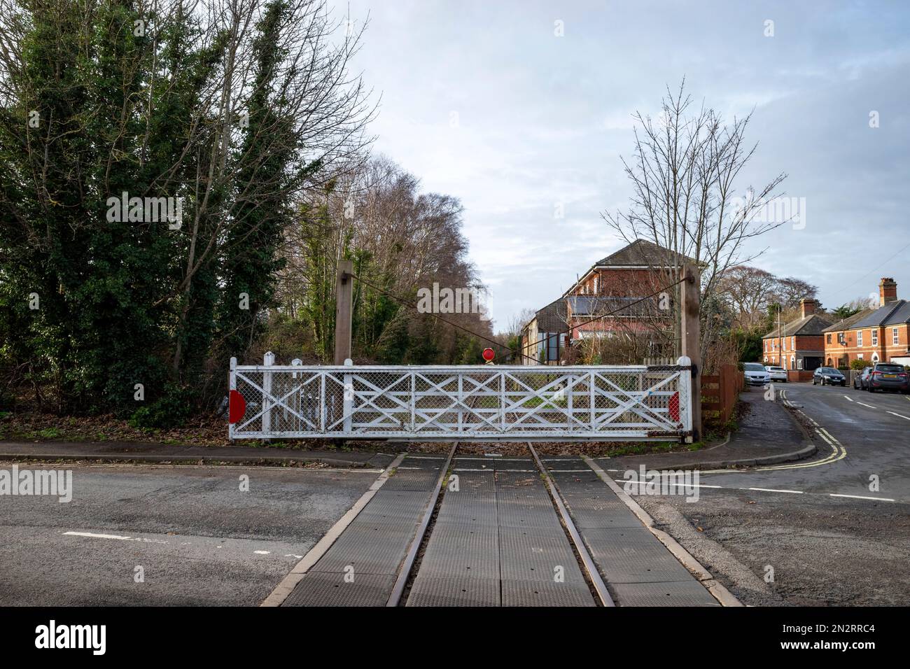 Single track railway line between Saxmundham and Sizewell, Leiston