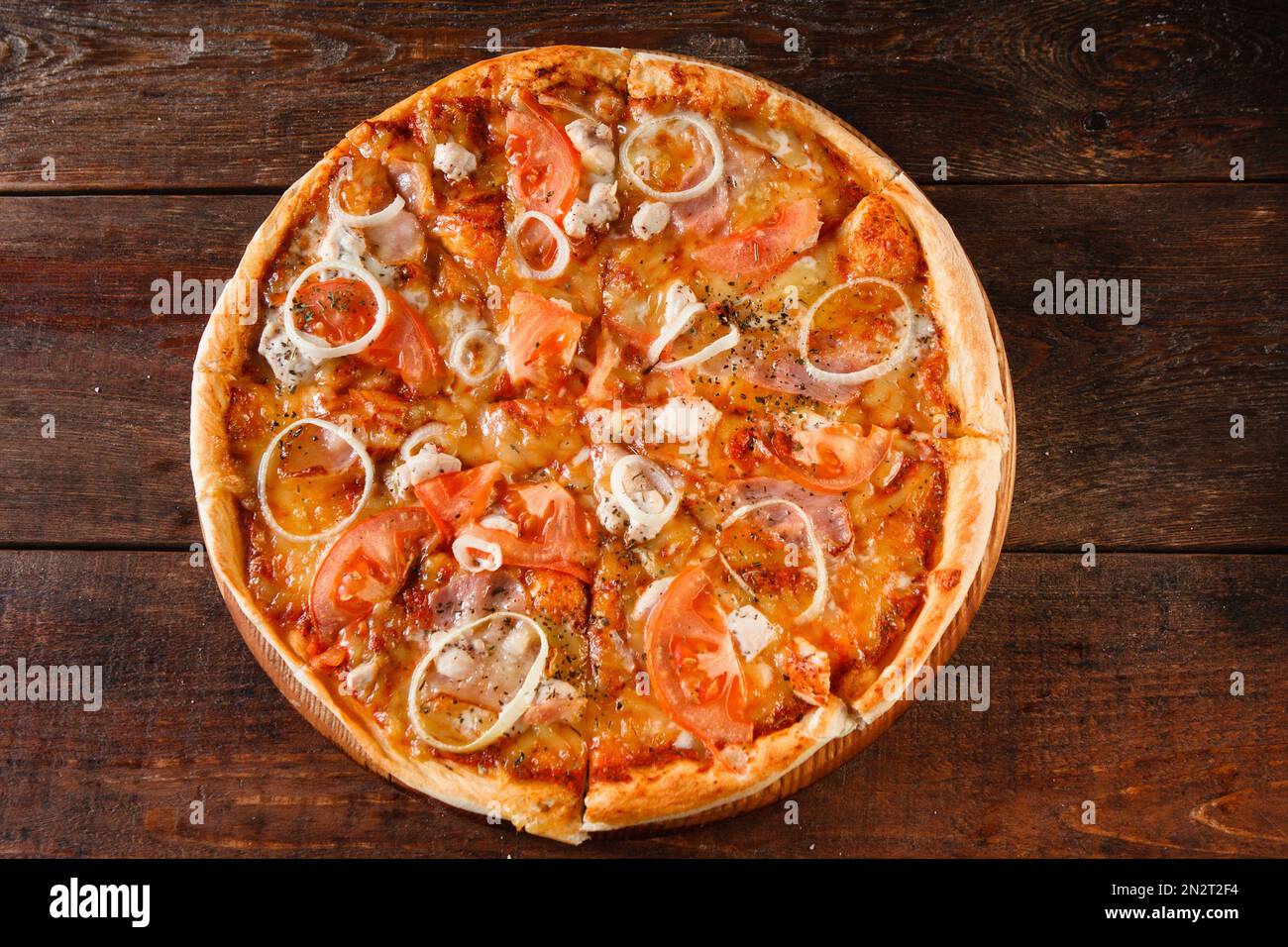 Hot pizza. Junk food, unhealthy eating, calories Stock Photo Alamy