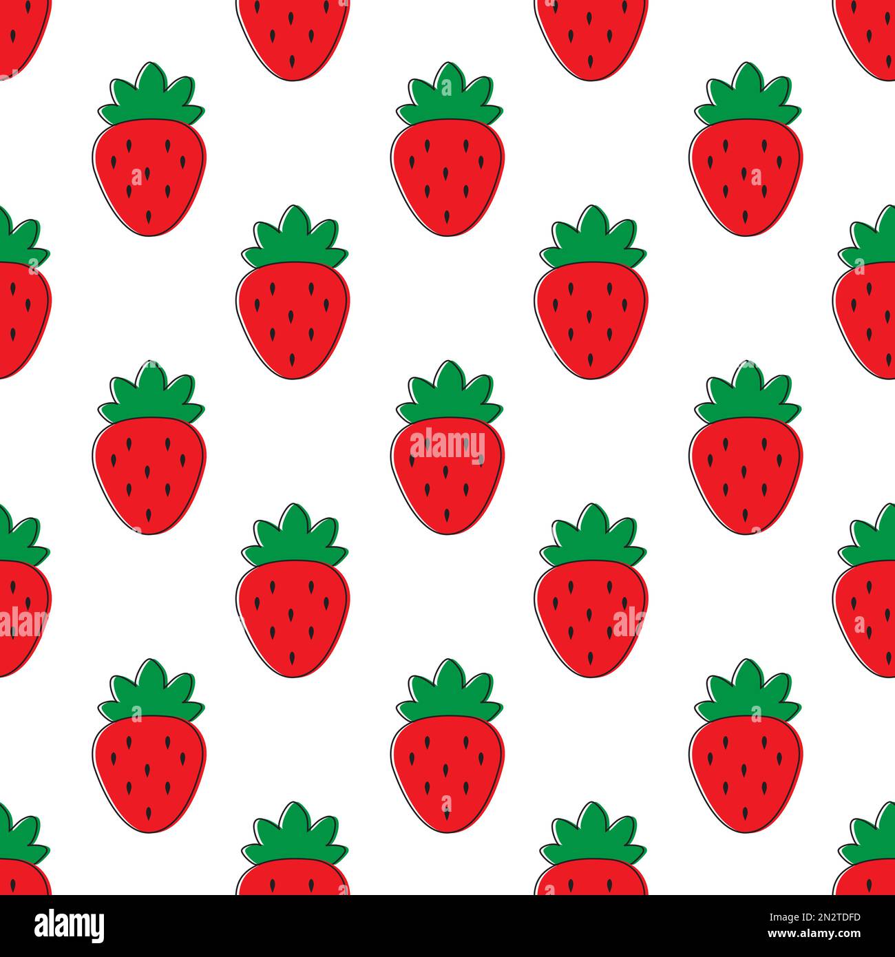 Seamless pattern with strawberries vector eps design illustration Stock ...