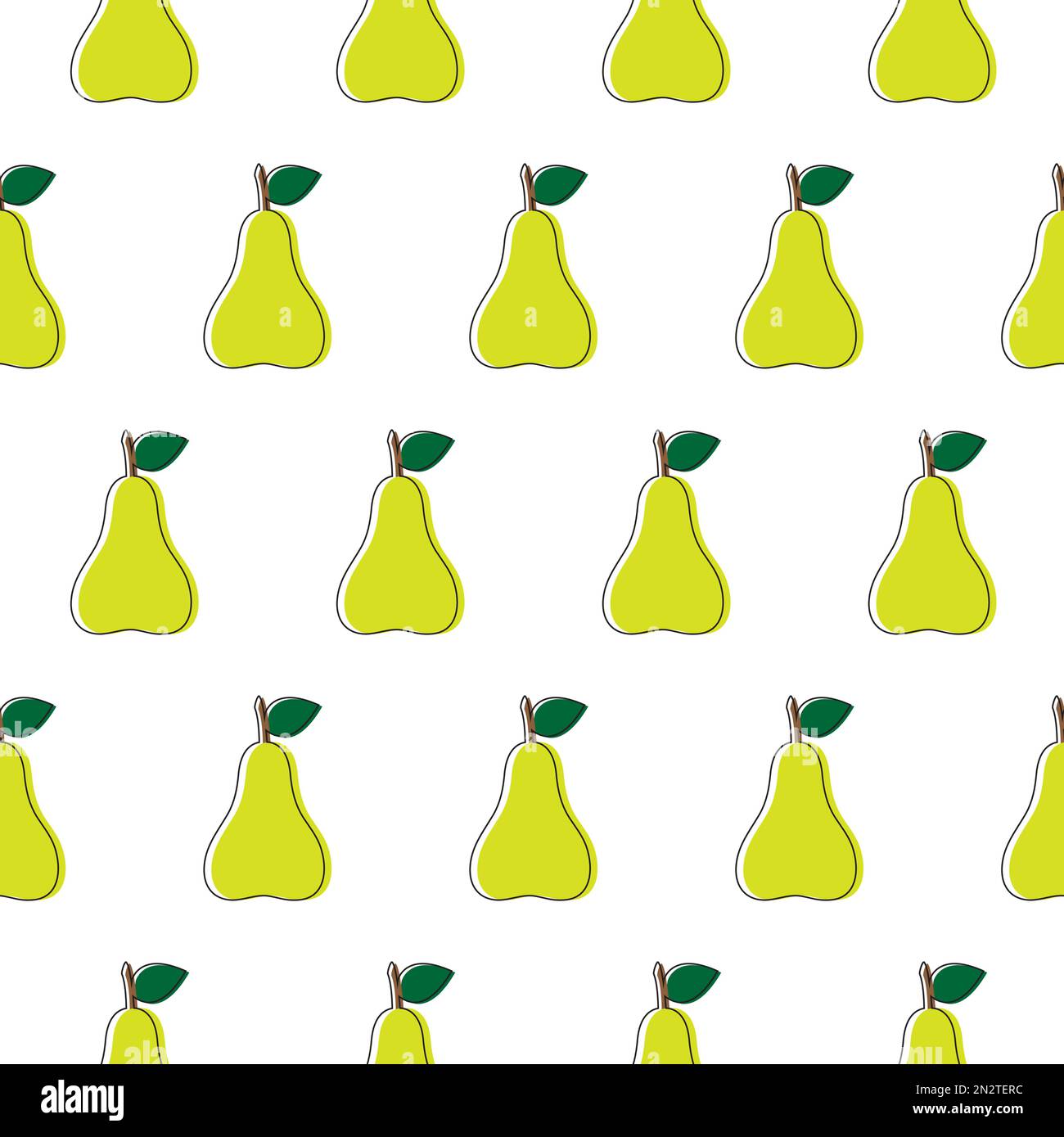 seamless pattern with pears vector eps design illustration Stock Vector