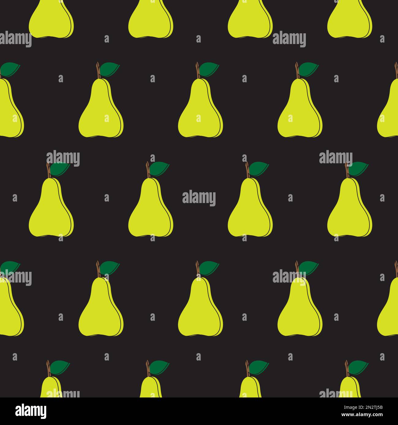 seamless pattern with pears vector eps design illustration Stock Vector