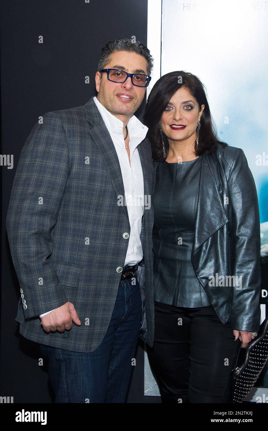 Rich Wakile and Kathy Wakile attend the world premiere of "Chappie" at