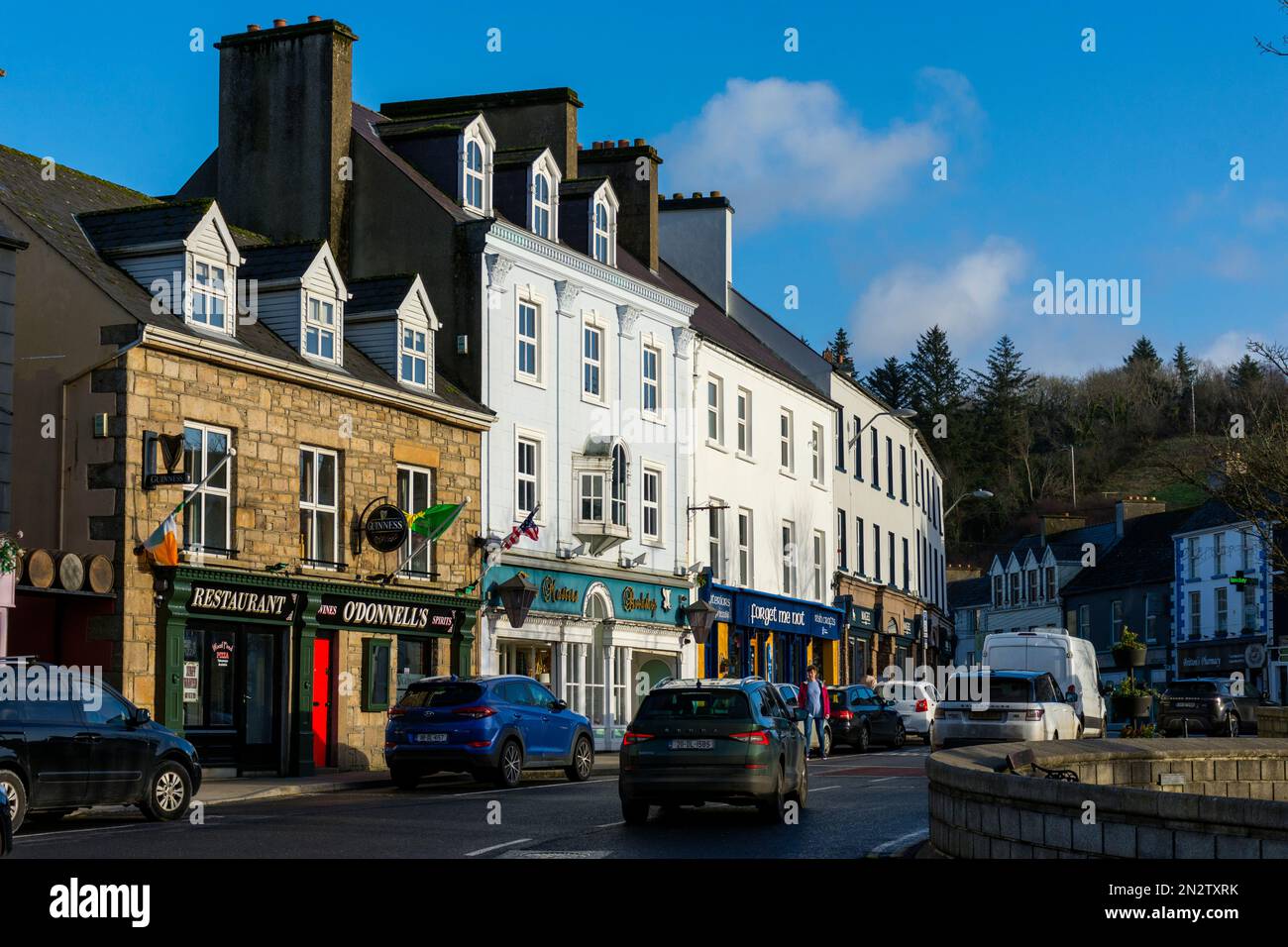 The Diamond in the centre of Donegal Town, County Donegal, Ireland