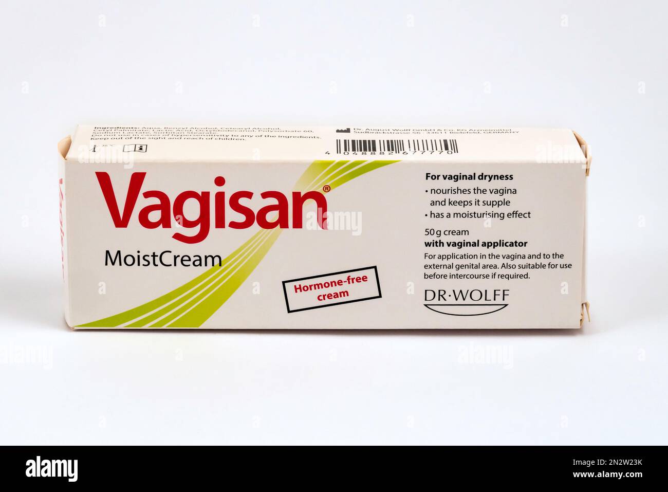 Vagisan: a Moisturising cream to treat vaginal dryness Stock Photo