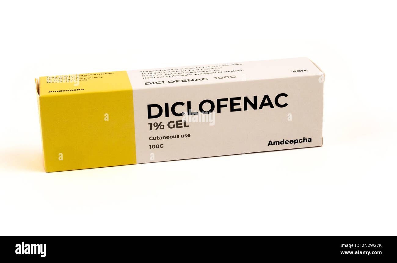 Diclofenac, a nonsteroidal antiinflammatory drug (NSAID) used to treat