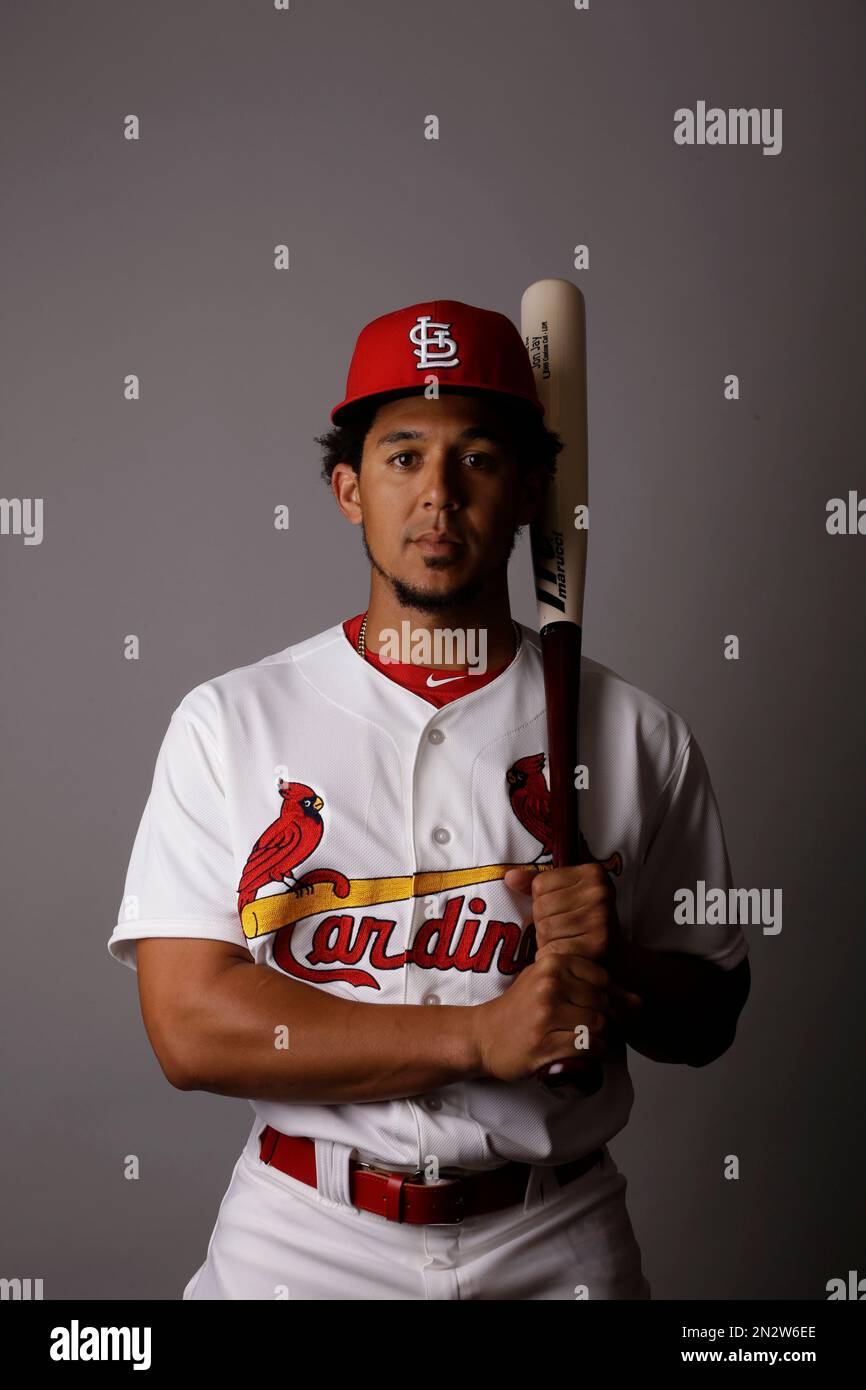 This is a 2015 photo of Jon Jay of the St. Louis Cardinals baseball team.  This image reflects the Cardinals active roster as of Monday, March 2,  2015, when this image was