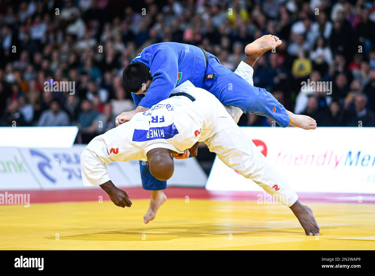 Men's +100 kg, Teddy Riner (FRA) throws with uchimata or uchimata