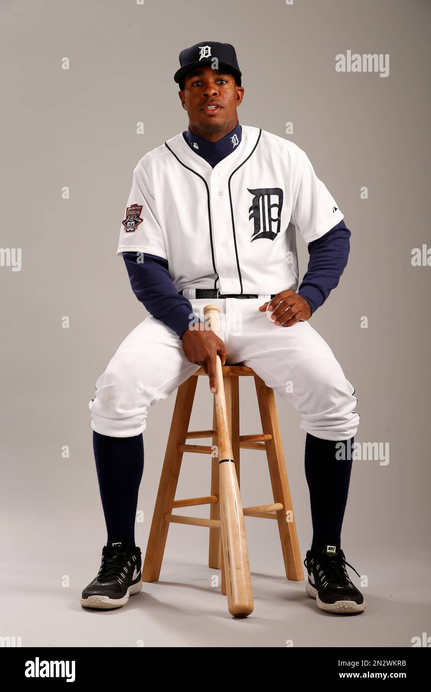 This is a 2015 photo of Wynton Bernard of the Detroit Tigers baseball team.  This image reflects the Tigers active roster as of Feb. 28, 2015 when this  image was taken at