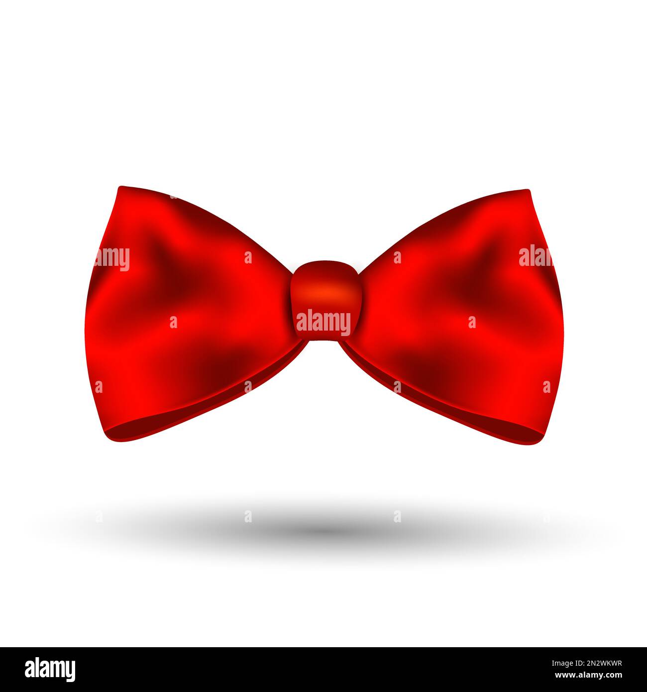 Red bow isolated on white background Stock Vector Image & Art - Alamy