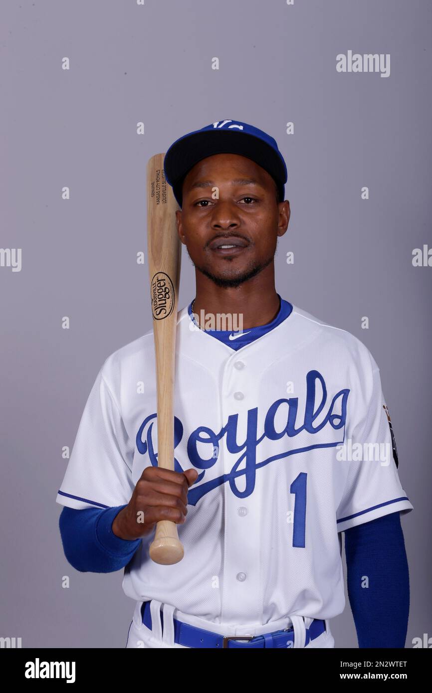 This is a 2015 photo of Jarrod Dyson of the Kansas City Royals baseball  team. This image reflects the Kansas City Royals active roster as of  Friday, Feb. 27, 2015, when this