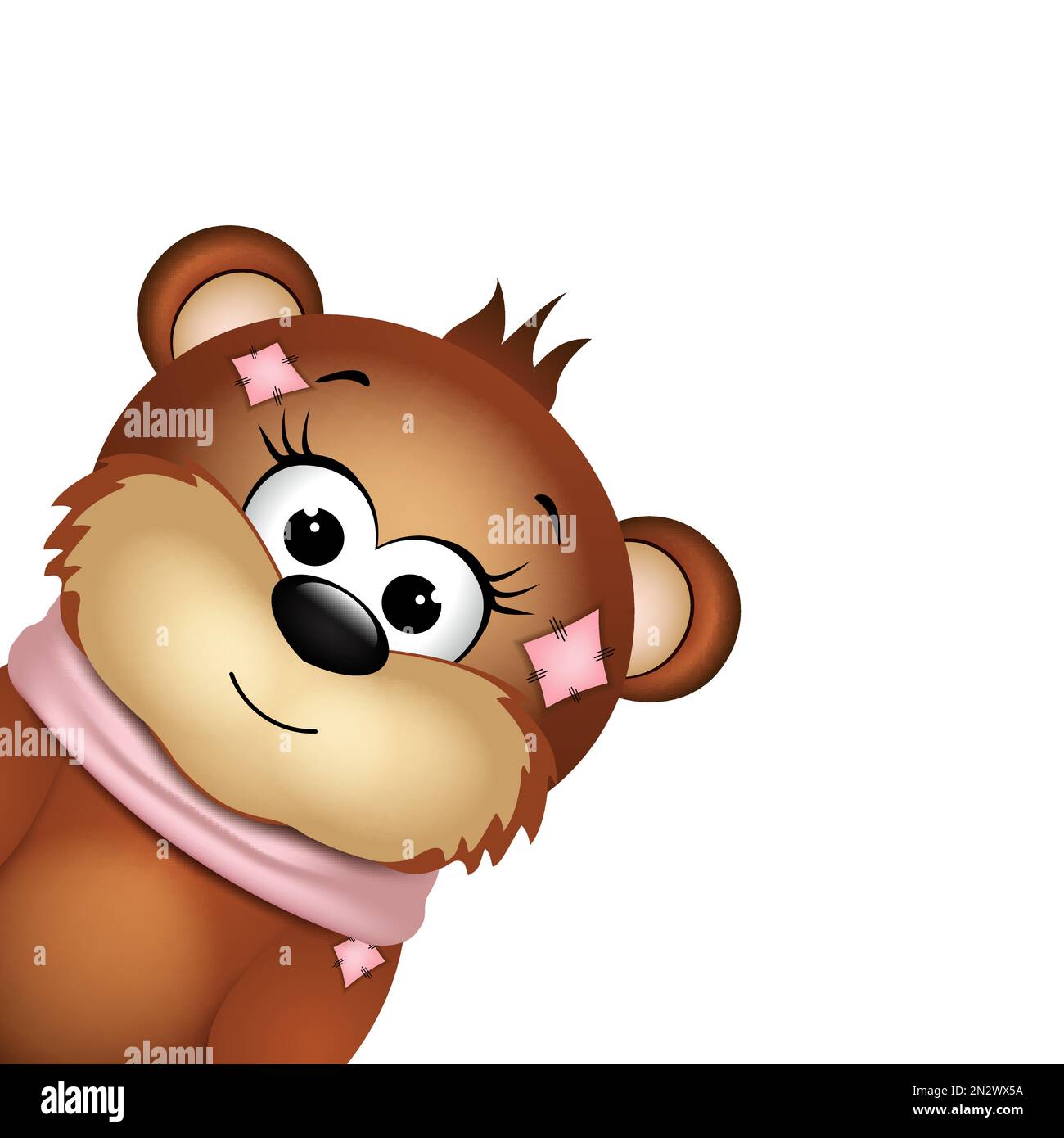 Cute bear isolated on a white background Stock Vector Image & Art - Alamy