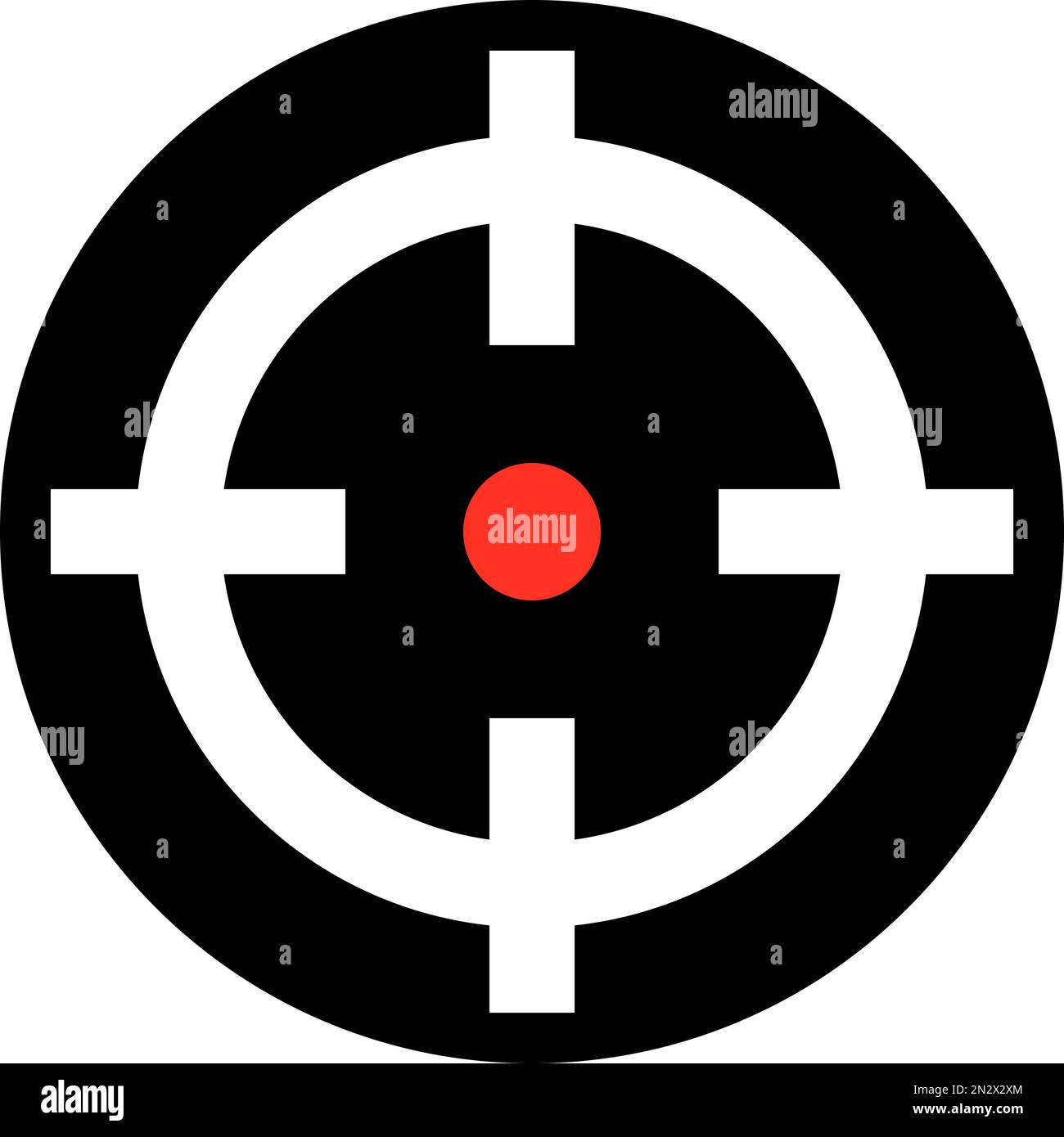 Modern gun sight icon. Aim icon. Editable vector Stock Vector Image