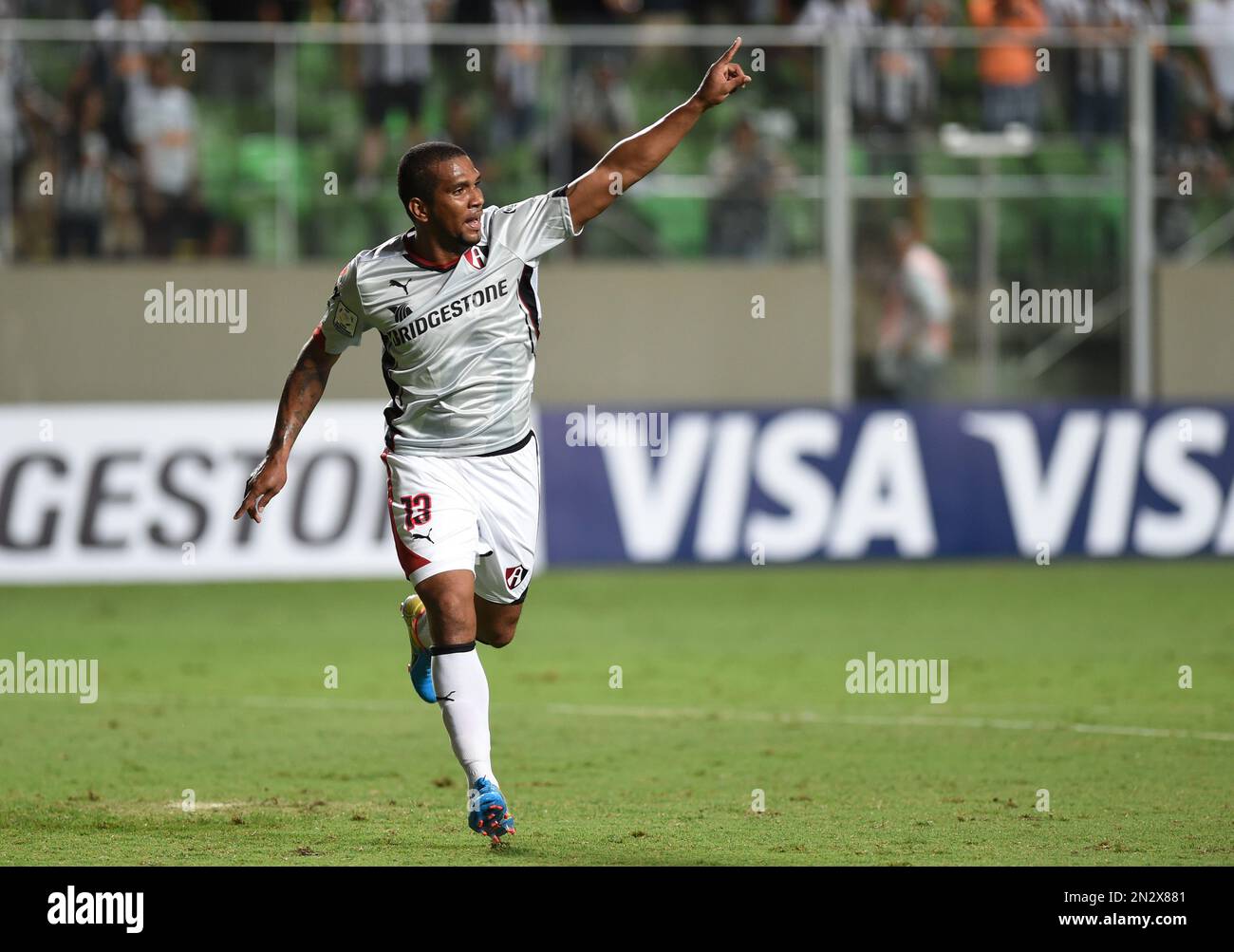 Christian Suarez of Mexico's Atlas celebrates after scoring against ...