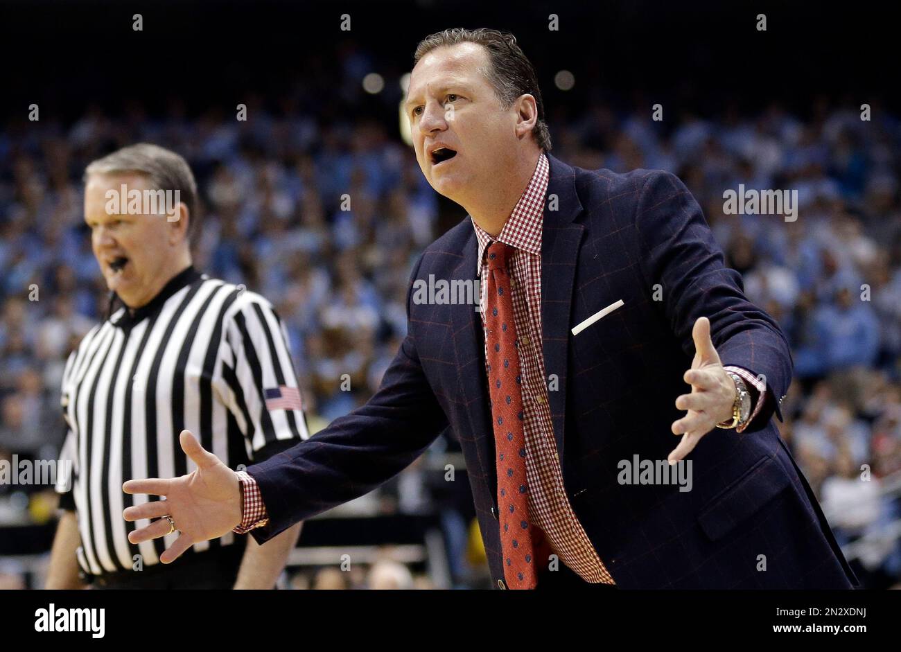 North Carolina State coach Mark Gottfried reacts during the first half