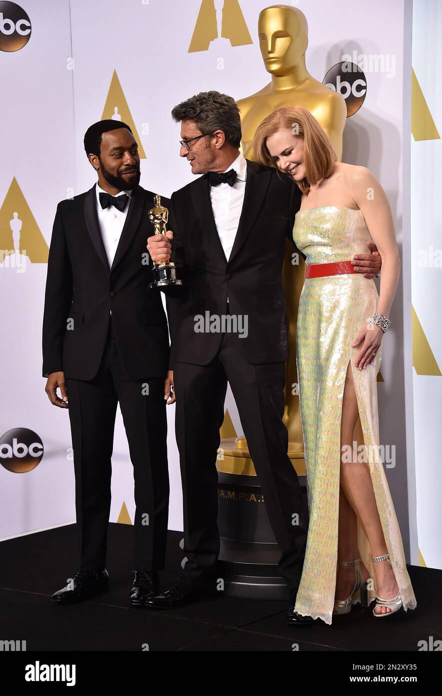 Chiwetel Ejiofor, and from left, Pawel Pawlikowski and Nicole Kidman