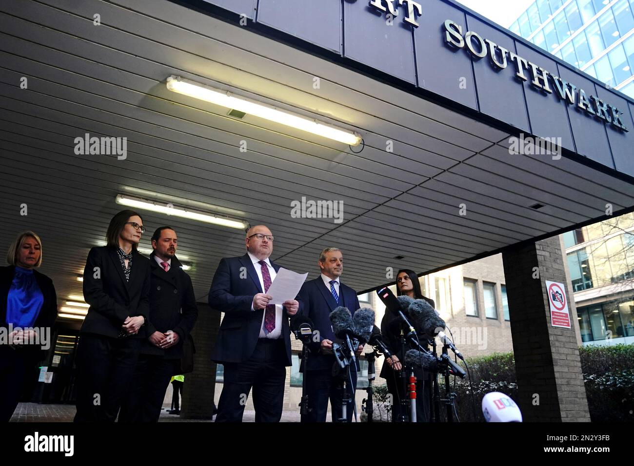 Peter Burt (second right), head of the Complex Casework Unit at Crown ...