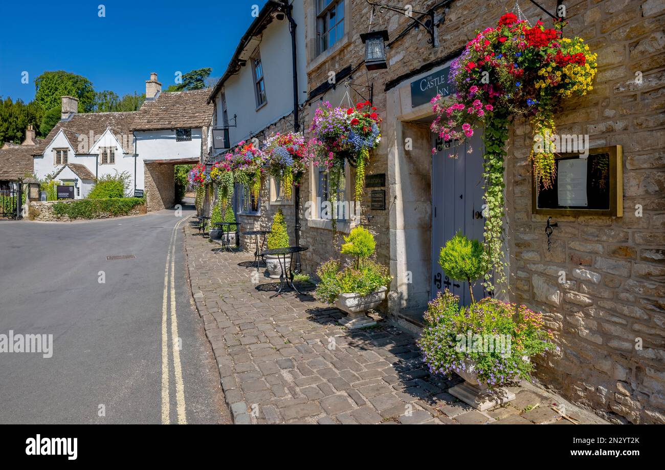 Castle Combe, Cotswolds,Wiltshire, England Stock Photo Alamy