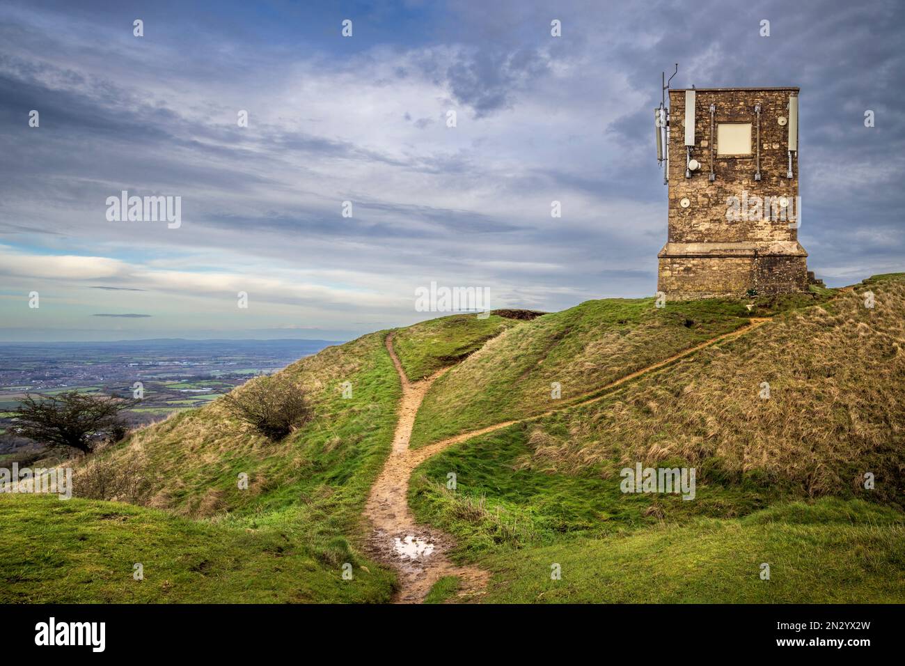 Bredon Hill Tower built on top of Kemerton Camp Iron Age Hillfort