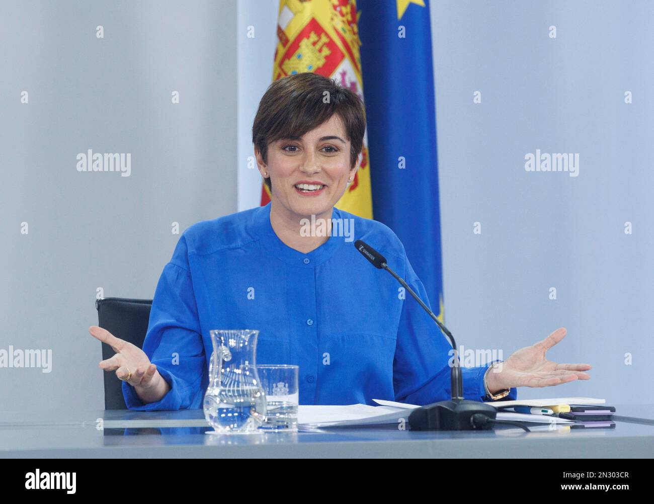 The Minister Spokesperson, Isabel Rodríguez, gives a press conference ...