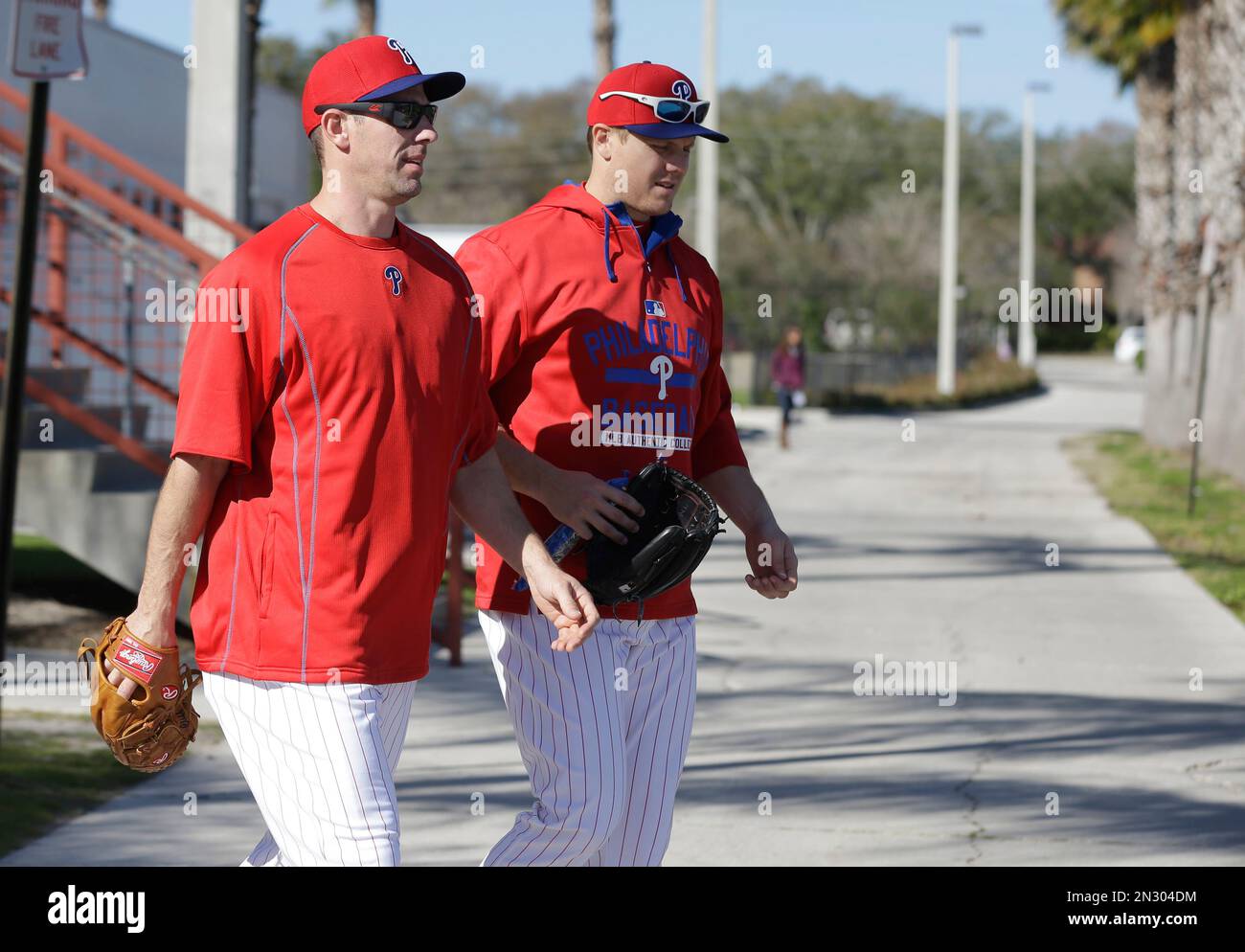 19 Feb 2015: Jonathan Papelbon during the Phillies Photo Day workout at  Bright House Field in Clearwater, Florida. (Icon Sportswire via AP Images  Stock Photo - Alamy
