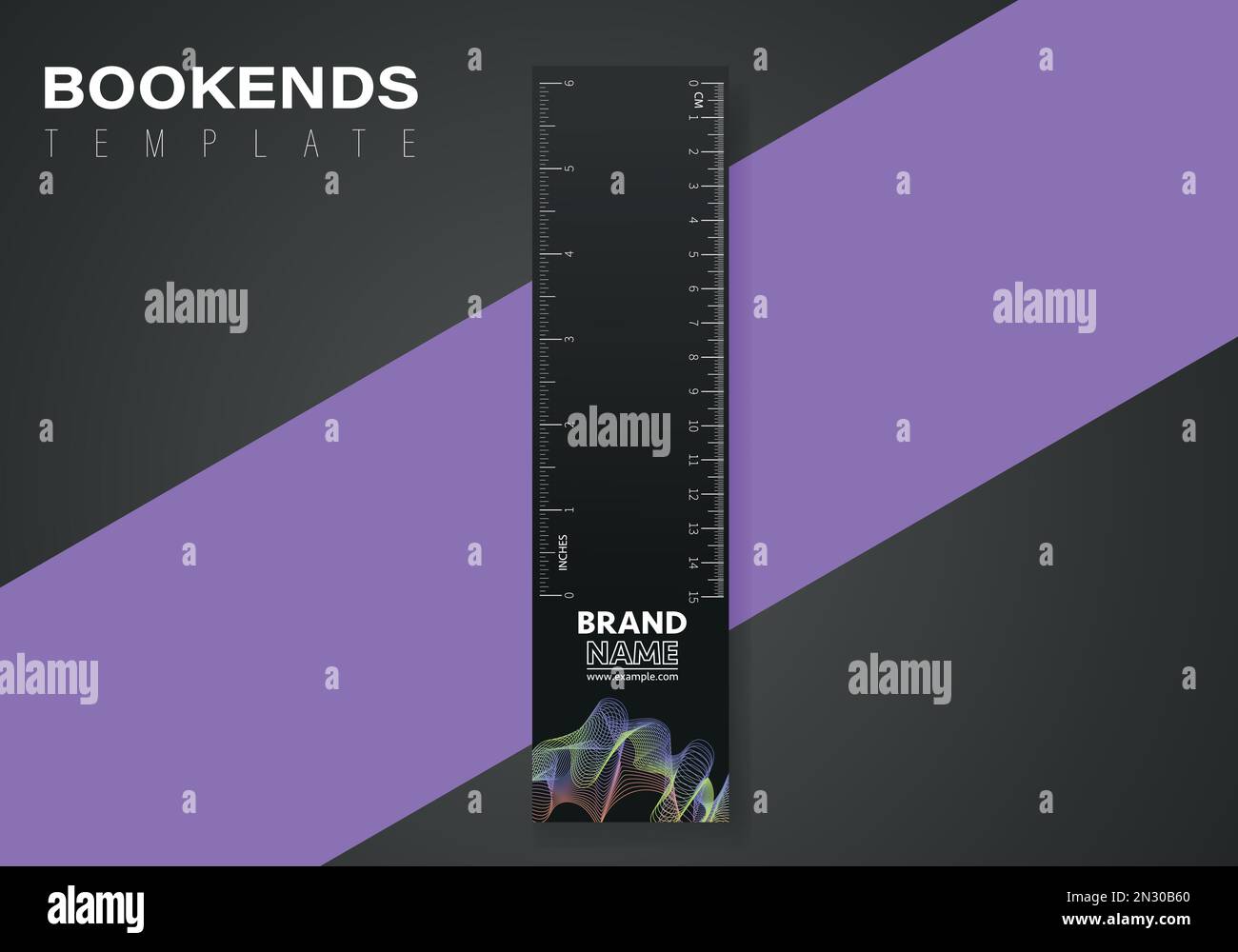 Business modern bookmarks template design. Vector bookmark template. Bookmark illustration Stock