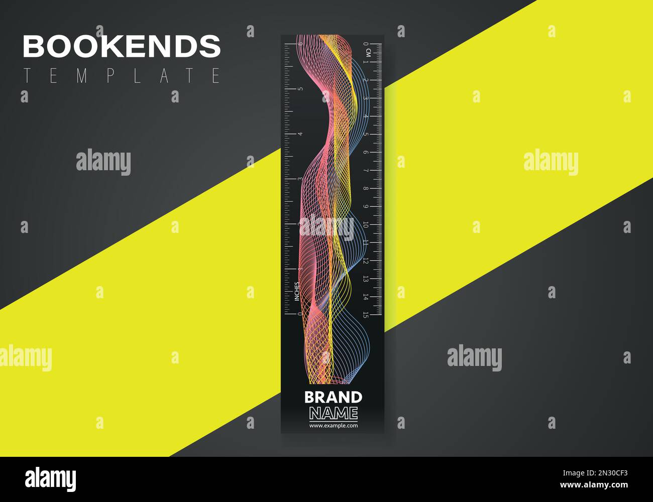 Business modern bookmarks template design. Vector bookmark template