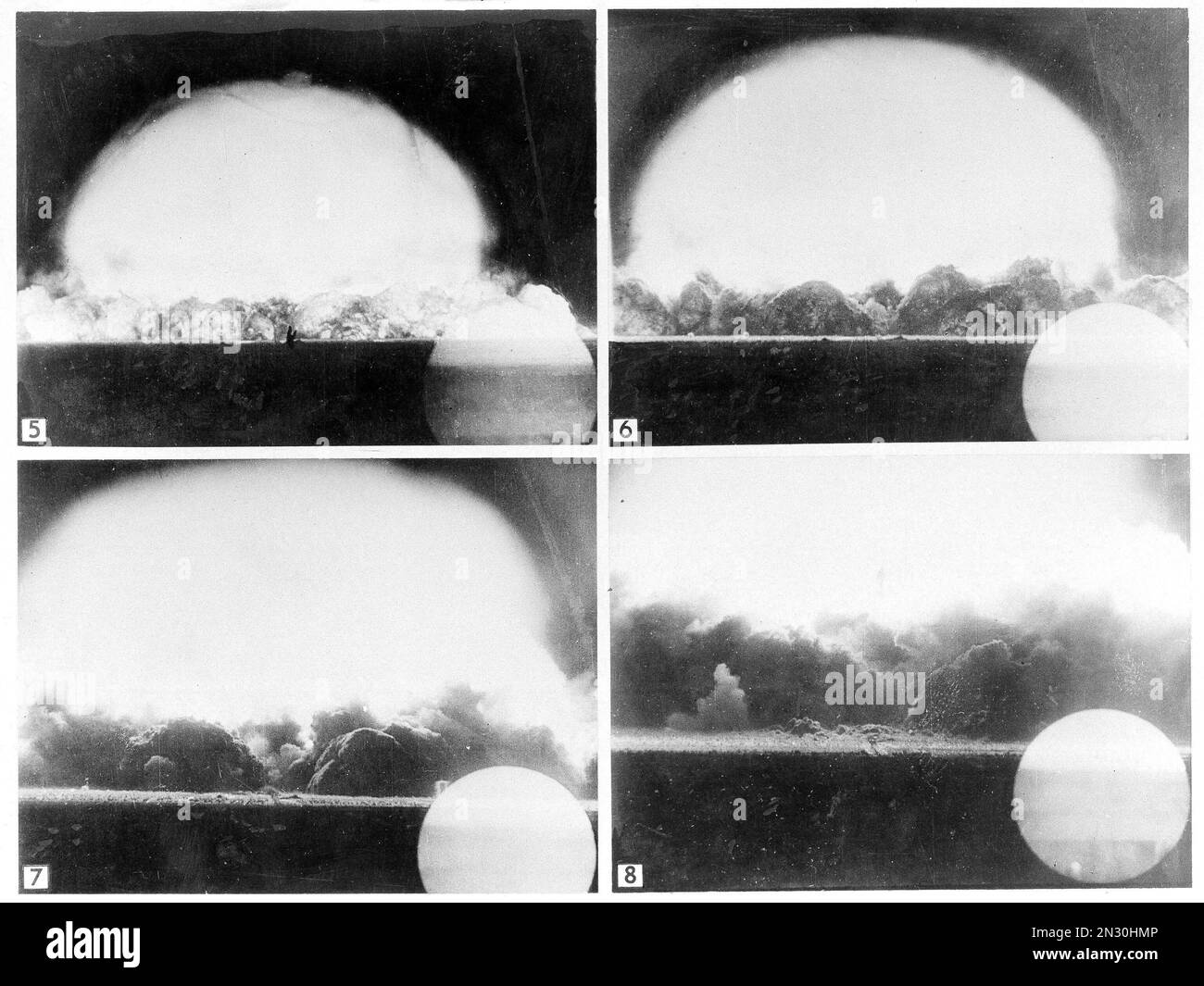 In this sequence of photos provided by the U.S. Army, mushroom cloud is ...