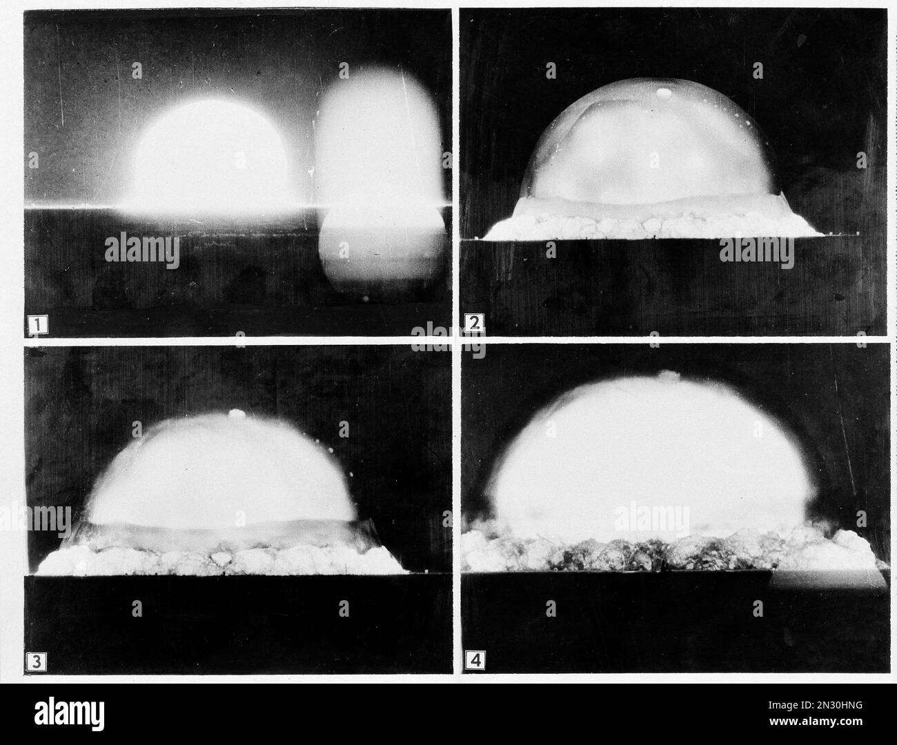In this sequence of photos provided by the U.S. Army, mushroom cloud is ...