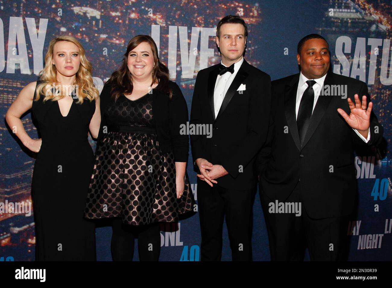 Kate McKinnon, from left, Aidy Bryant, Taran Killam and Kenan Thompson