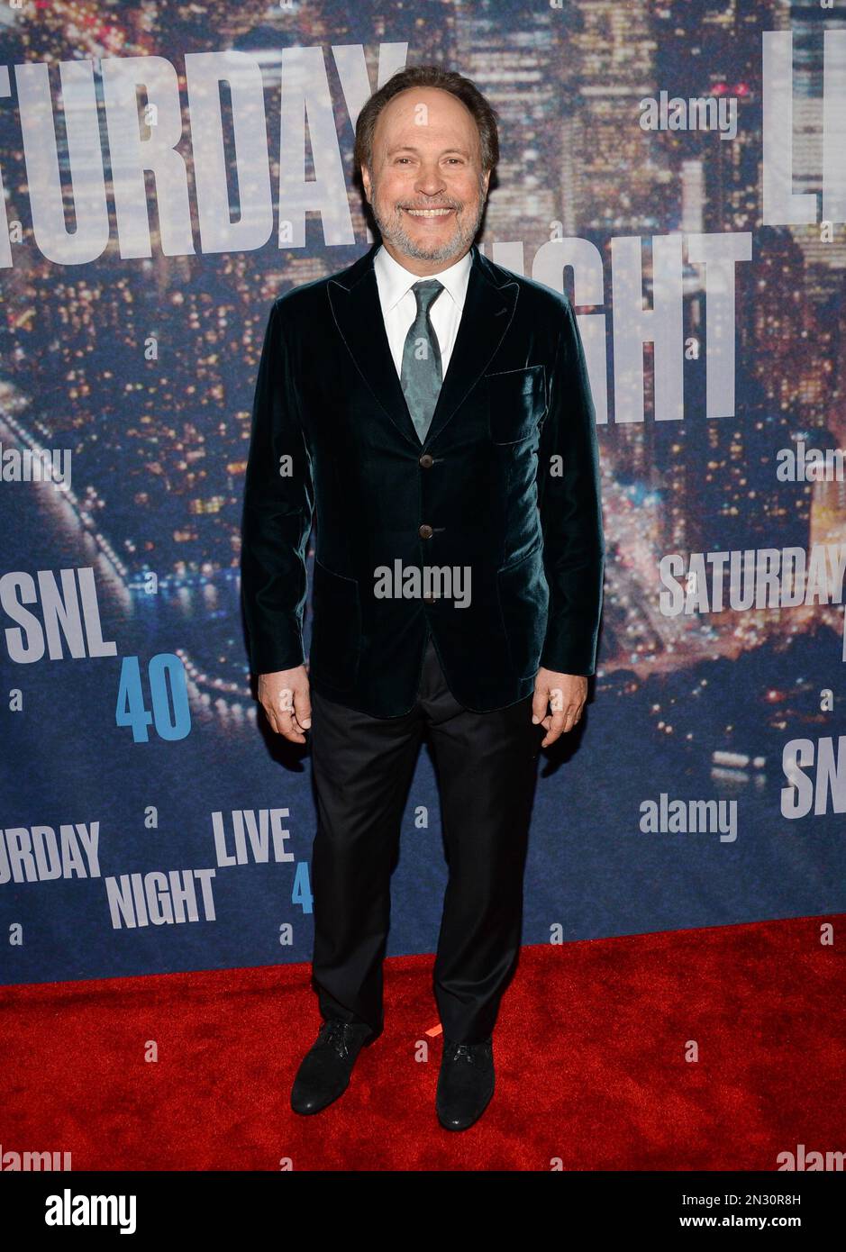 Billy Crystal attends the SNL 40th Anniversary Special at Rockefeller Plaza on Sunday, Feb. 15, 2015, in New York. (Photo by Evan Agostini/Invision/AP) Stock Photo