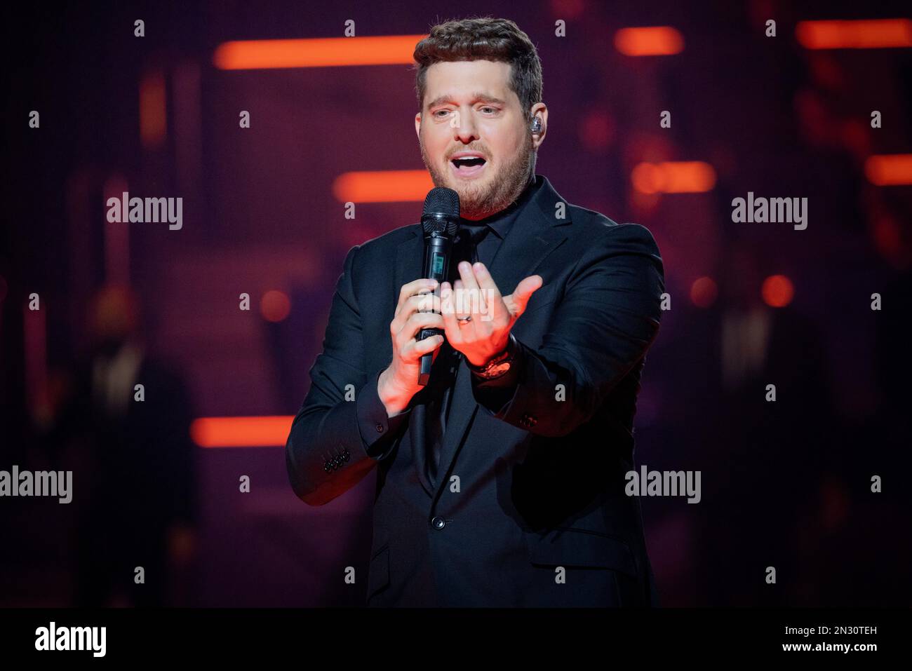 Michael Buble live concert at Mediolanum Forum in Assago Milan Italy