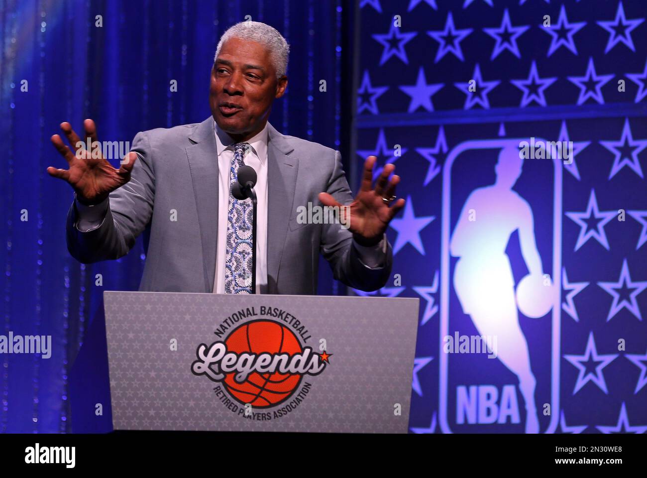 IMAGE DISTRIBUTED FOR NBRPA NBA hall of famer Julius Erving speaks