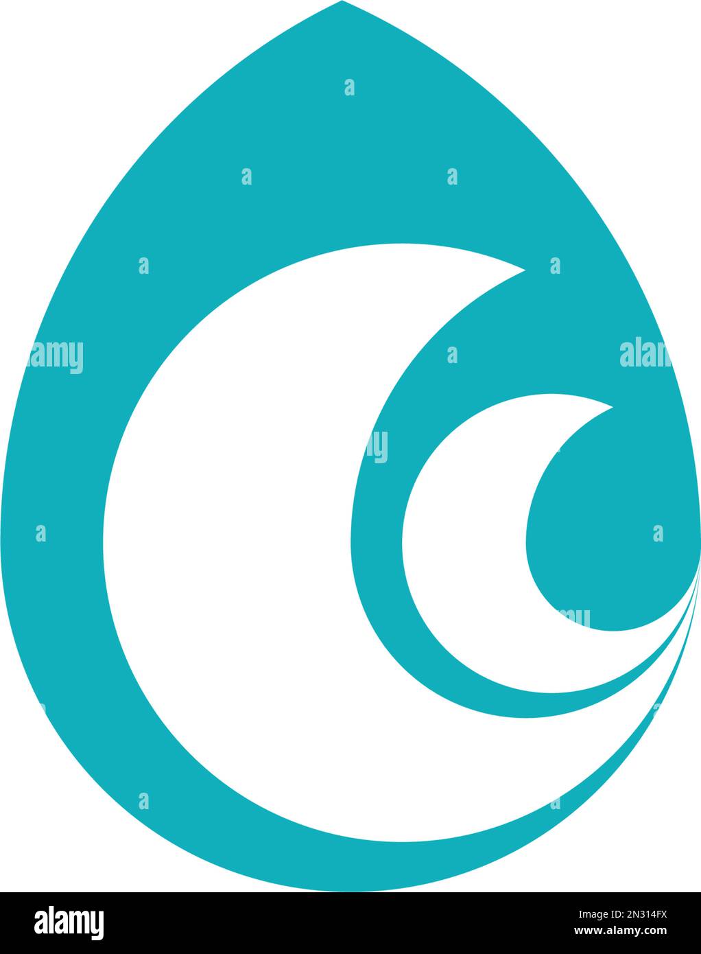 water drop logo symbol vector design Stock Vector