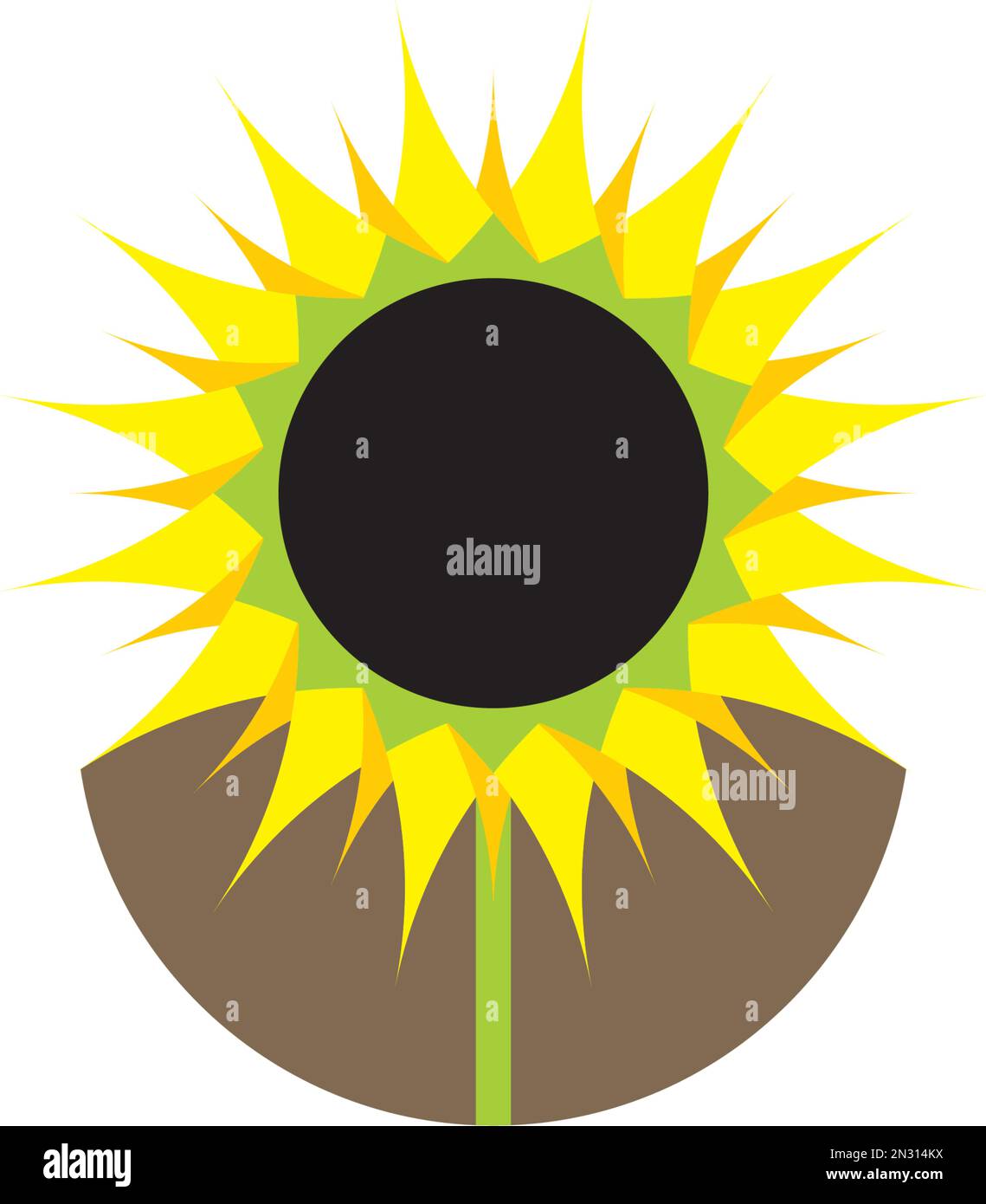 sunflower symbol icon logo design vector Stock Vector Image & Art Alamy