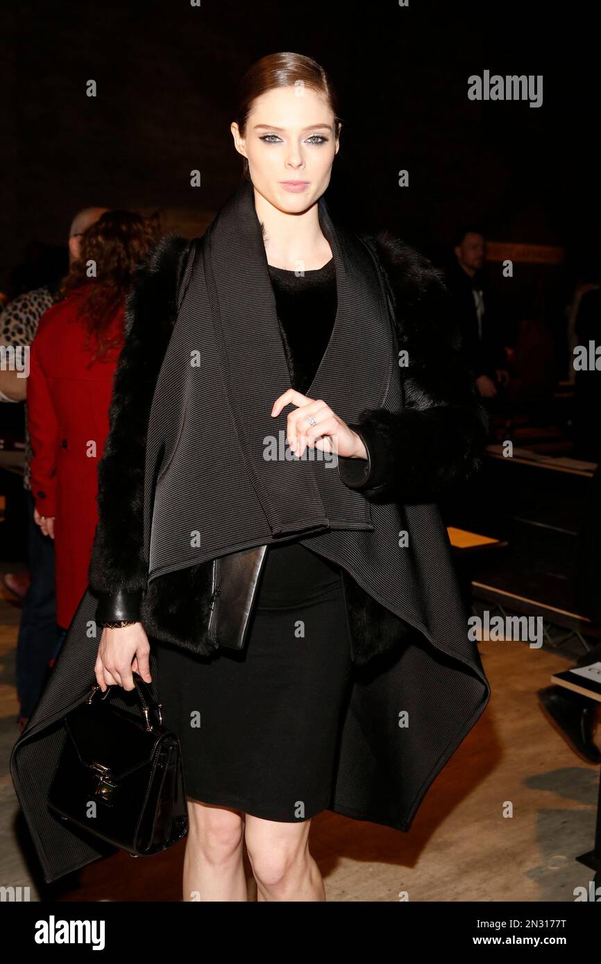 Coca Rocha seen on the front row during Rebecca Minkoff during MBFW ...