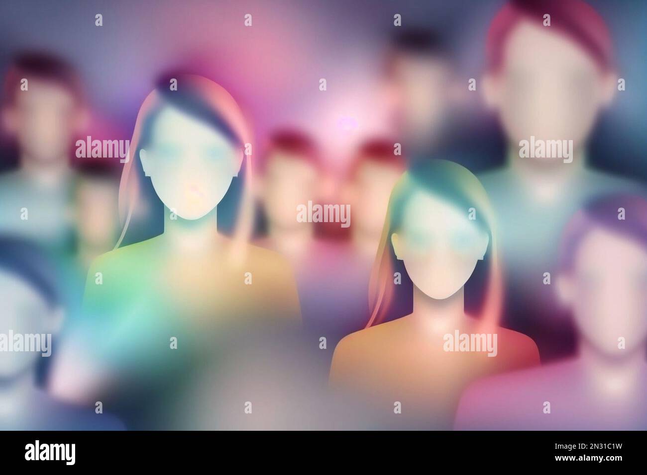 Background. International Women's Day. Blur. Women's face. Generated by AI  Stock Photo - Alamy
