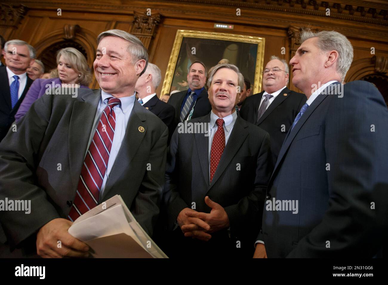 From left, House Energy and Commerce Committee Chairman Fred Upton, R ...