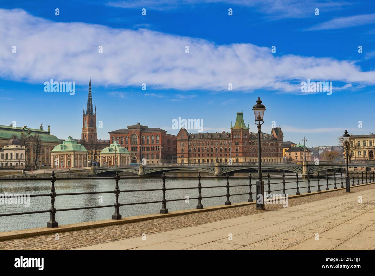 Stockholm Sweden, city skyline at Gamla Stan old town Stock Photo