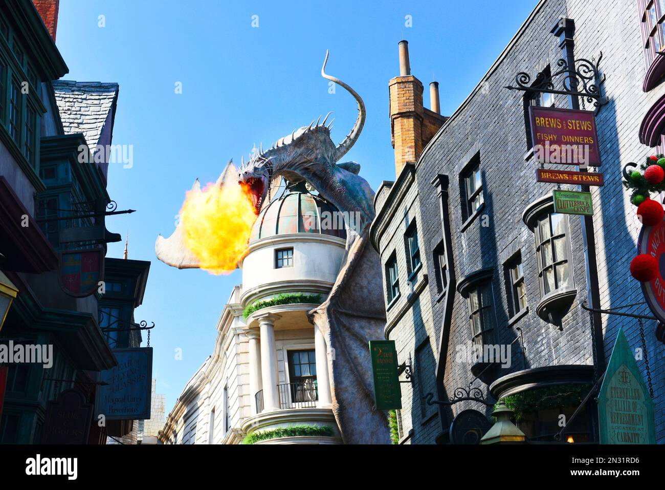 Diagon Alley Harry Potter Stock Photo Alamy