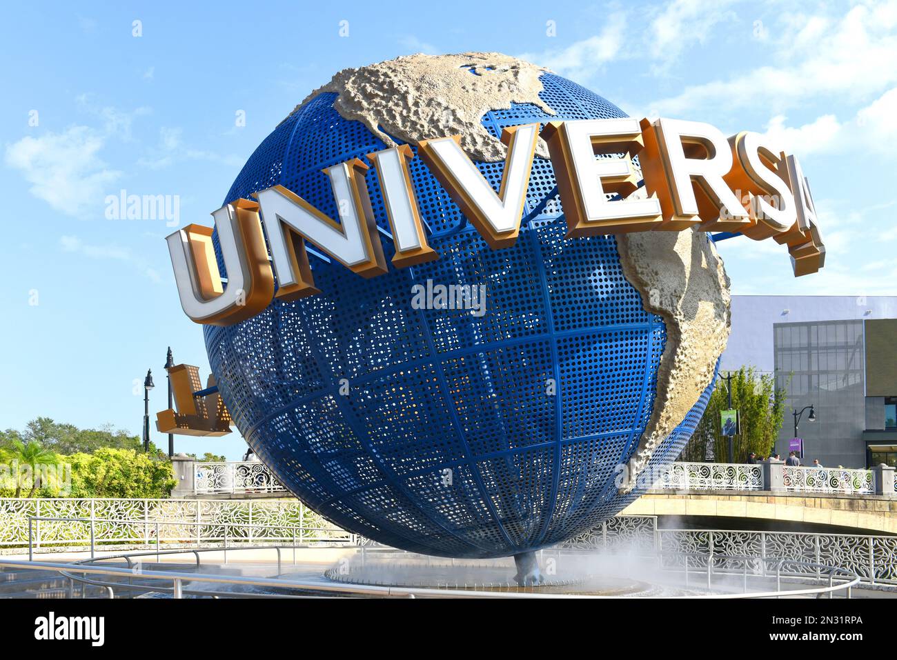 Universal studios Florida with copy space Stock Photo