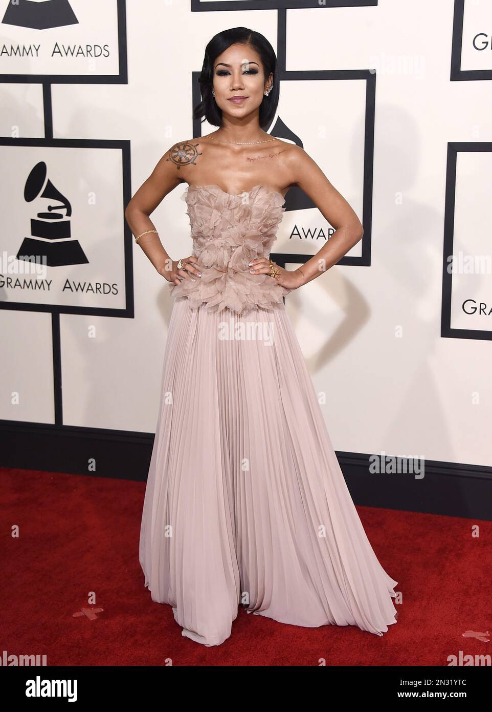 Jhene Aiko Arrives At The 57th Annual Grammy Awards At The Staples jhene-aiko-arrives-at-the-57th-annual-grammy-awards-at-the-staples