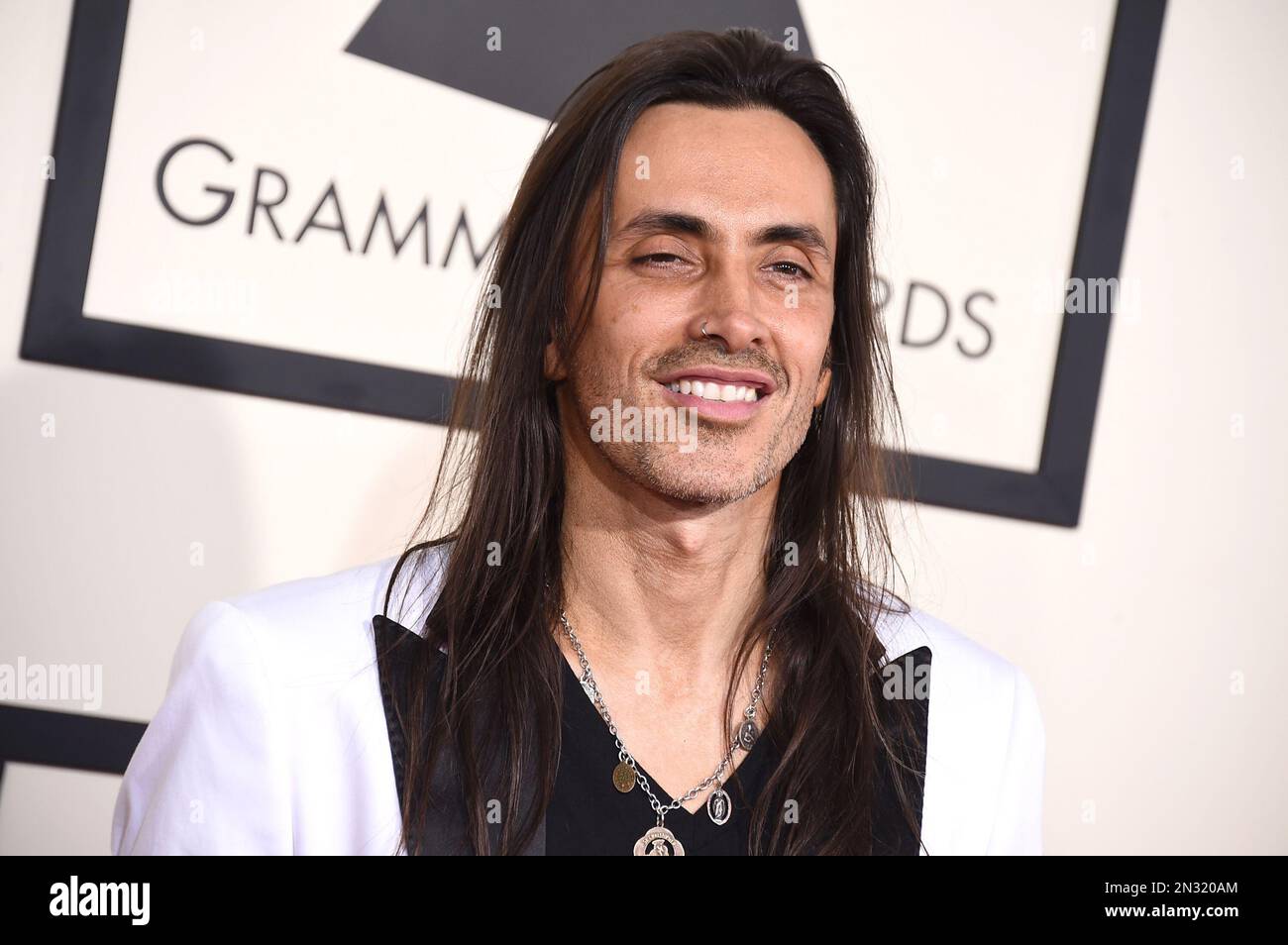 Nuno Bettencourt arrives at the 57th annual Grammy Awards at the