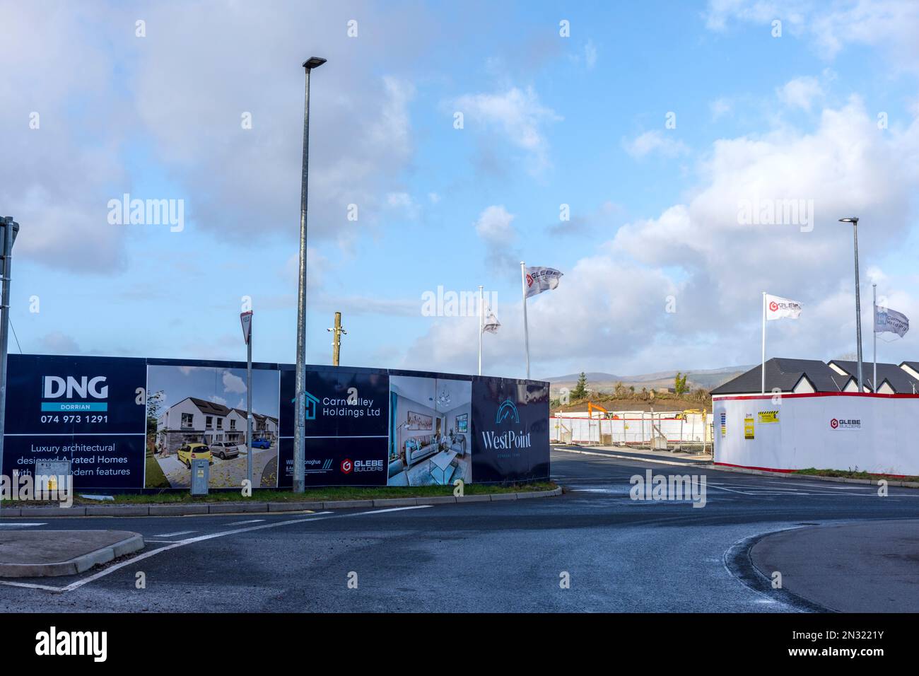New build housing estate in Donegal Town, County Donegal, Ireland Stock Photo Alamy
