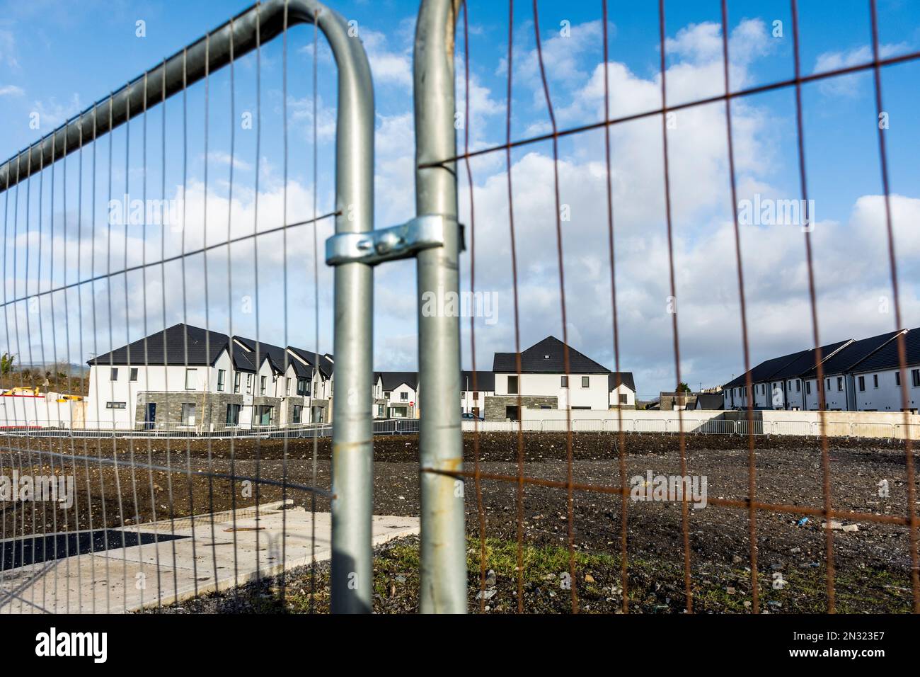 New build housing estate in Donegal Town, County Donegal, Ireland Stock Photo