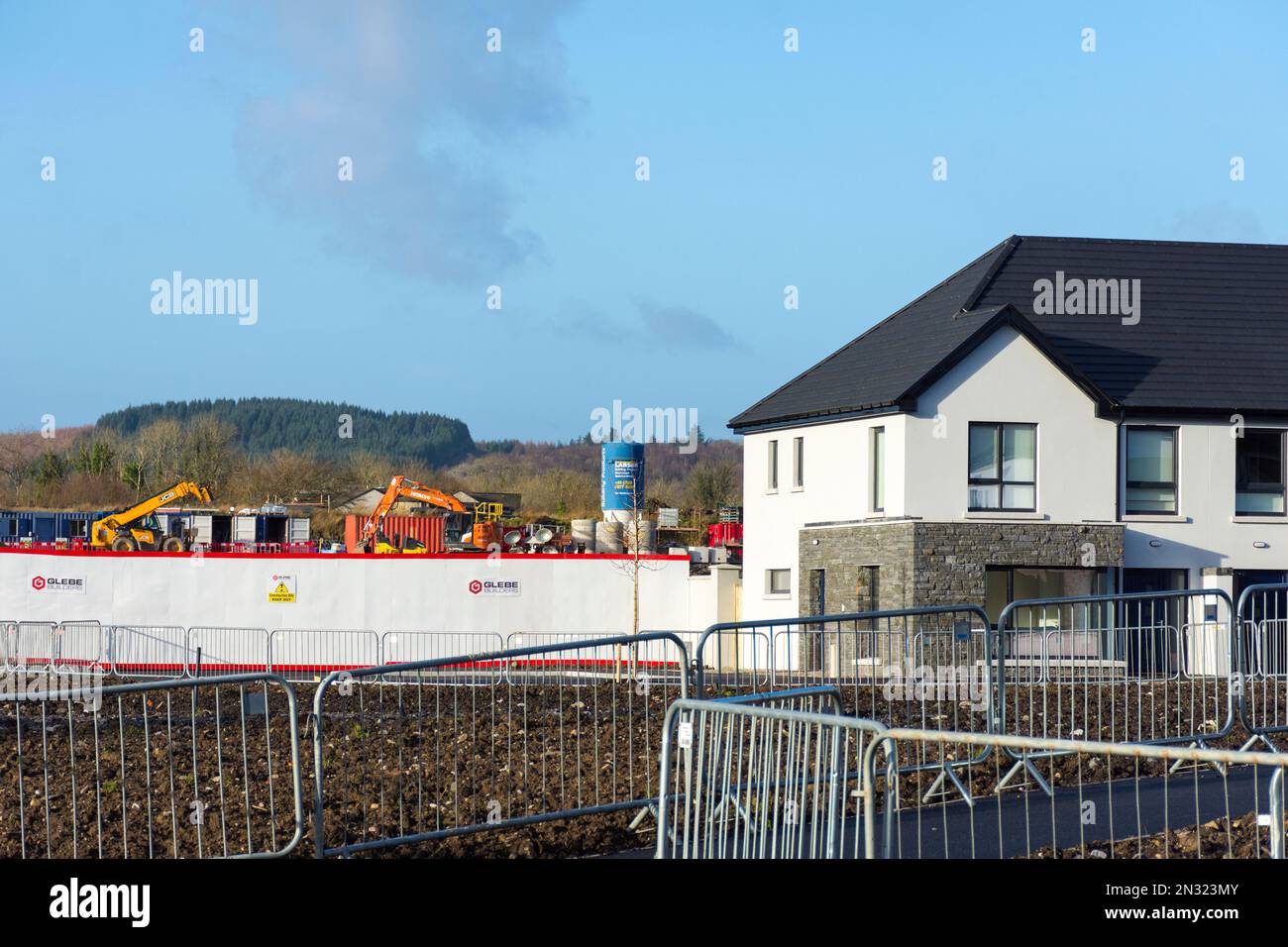 New build housing estate in Donegal Town, County Donegal, Ireland Stock Photo Alamy