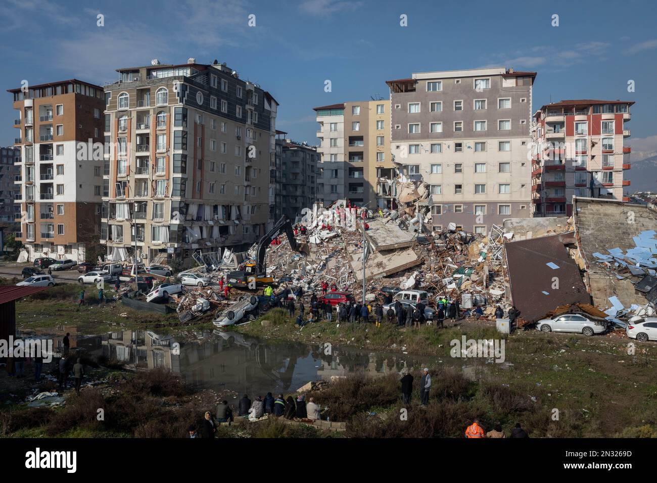 Hatay Antakya, Turkey. 7th Feb, 2023. Citizens and earthquake victim rescue efforts after the