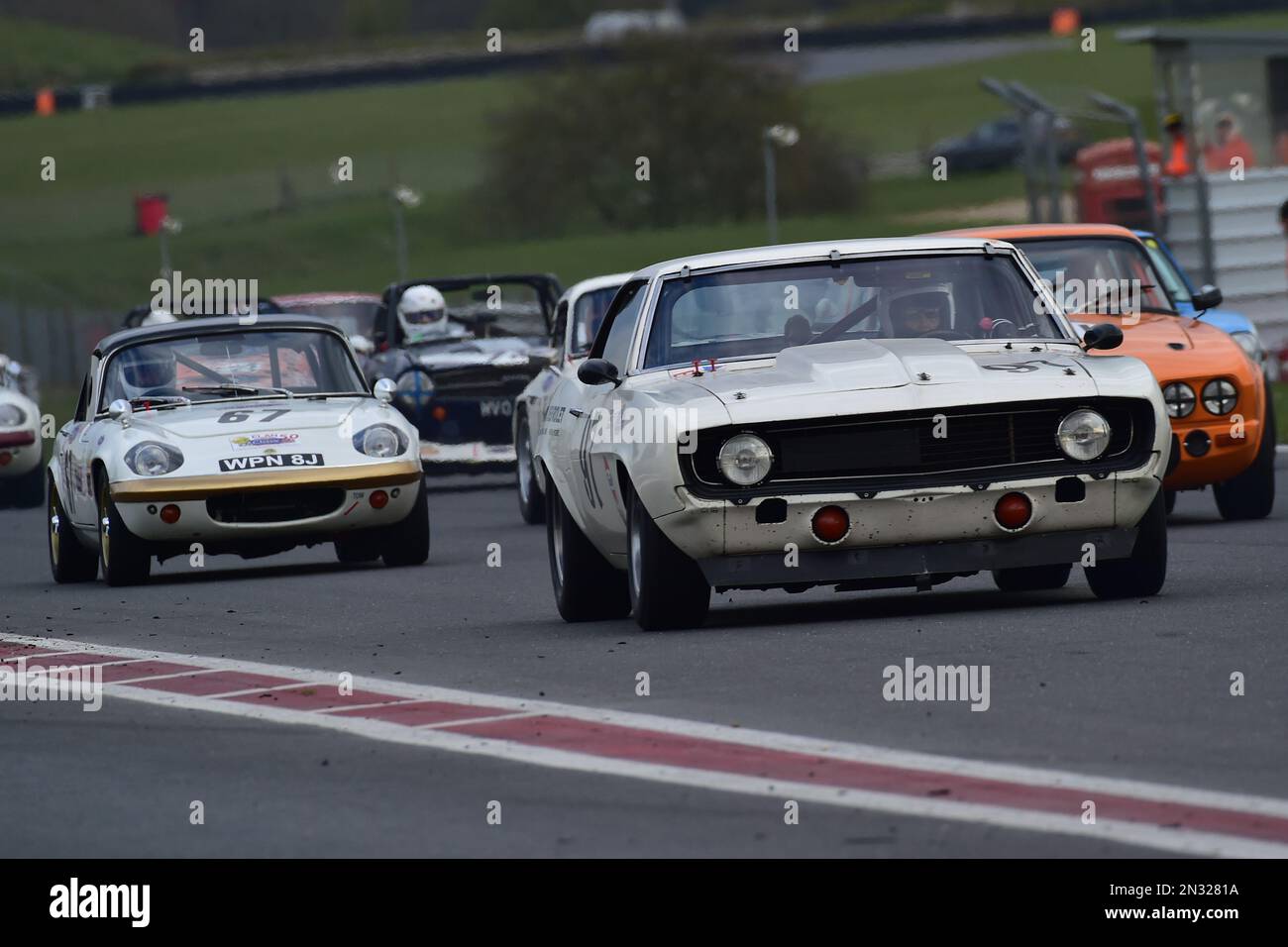 Raymond Barrow, Chevrolet Camaro, Adams and Page Swinging Sixties, Group 2, cars over 2000cc, divided in to 6 classes G to I, a forty minute race with Stock Photo