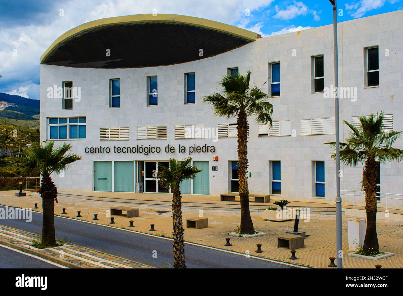 Centro Tecnológico de la Piedra (Technological Centre for Rock). Macael, Almeria province, Spain. Stock Photo