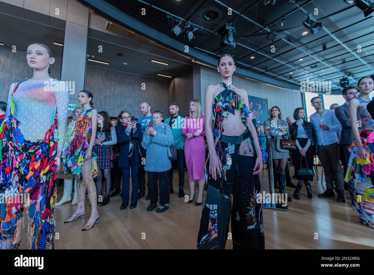 A models present a creation by Hungarian designer Borbala during BCEFW ...