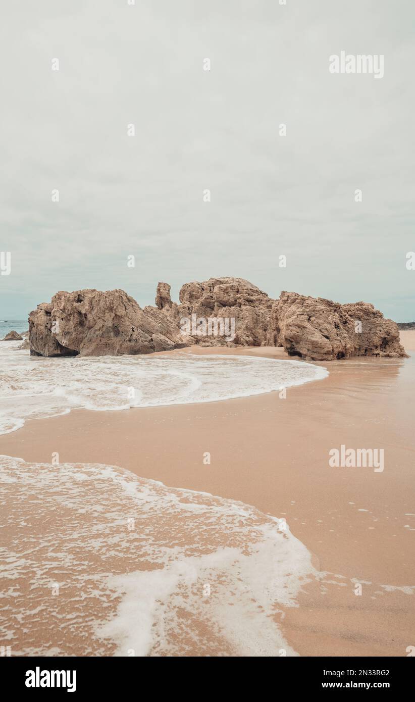 Minimal aesthetic beach backound Stock Photo